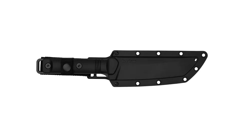 Kershaw Atreides Fixed Blade Knife, 5.7in, 65Mn, Tanto, Polypropylene Black Handle, Black, 1088