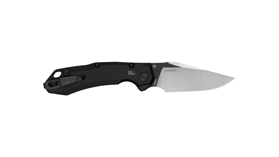 Kershaw Auto Launch 19 Automatic Folding Knife, 3.3in, CPM 154, Clip Point Blade, Black Cerakote, Earth Brown/Black Handle, 7851
