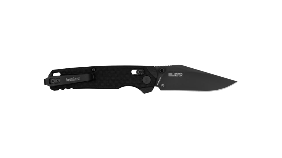 Kershaw Bel Air Folding Knife, 3.05 in, CPM MagnaCut Stainless Steel, Clip Point Blade, G10, Black Handle, 6106BLK