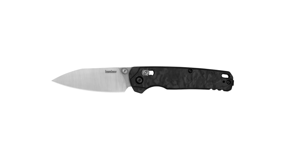Kershaw Bel Air Folding Knife, 3.1 in, CPM MagnaCut, Plain, Black, 6105CF