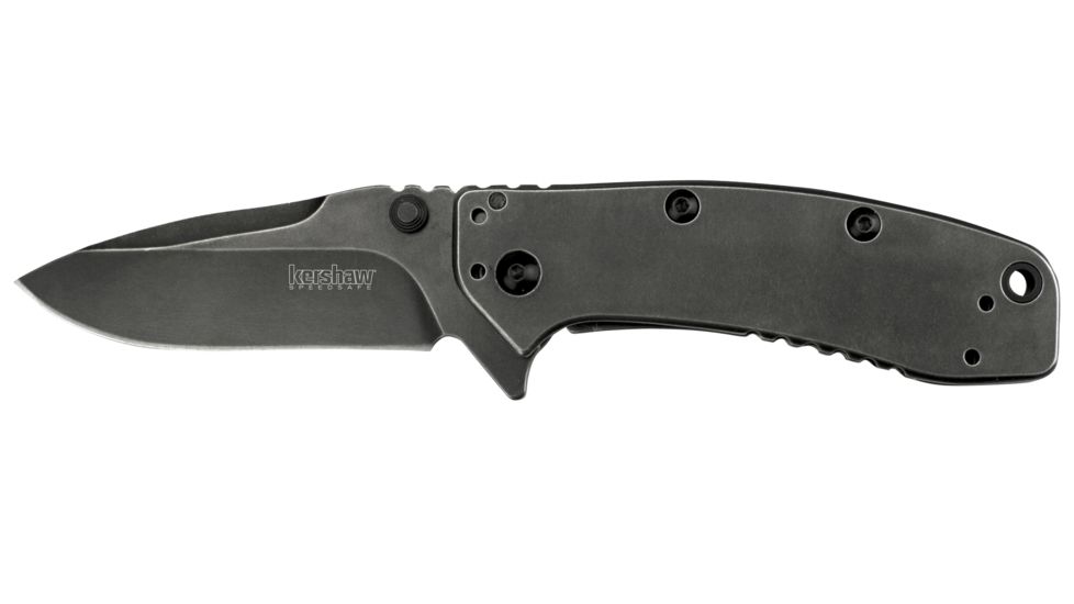 Kershaw Cryo II, Blackwash Stainless Handle, Blackwash Plain K1556BW