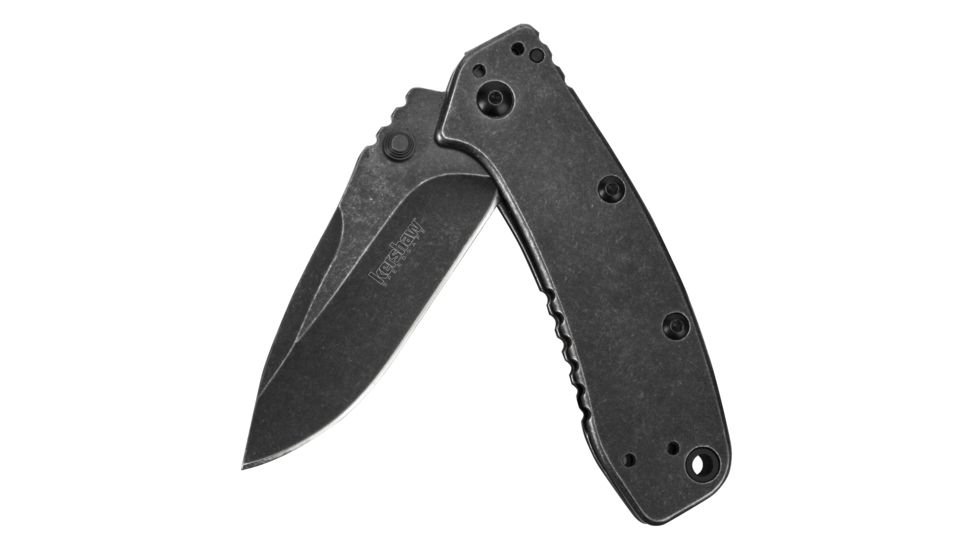 Kershaw Cryo II, Blackwash Stainless Handle, Blackwash Plain K1556BW