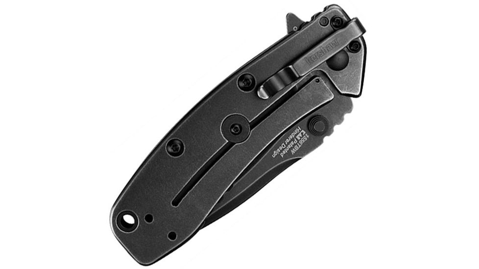Kershaw Cryo II, Blackwash Stainless Handle, Blackwash Tanto Plain K1556TBW