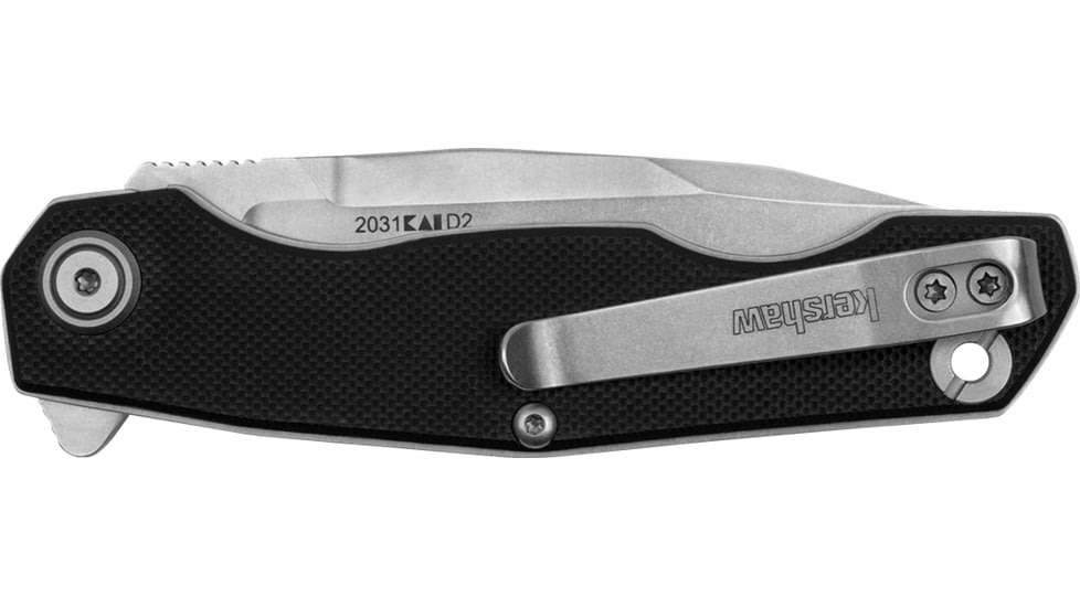 Kershaw Inception Folding Knife, 3.25in, D2, Clip Point Blade, G10, Black Handle, 2031