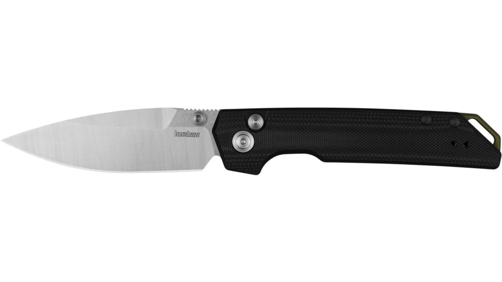 Kershaw Iridium Folding Knife, 3.45in, CPM MagnaCut, Spear Point, G10, Black Handle, 3038