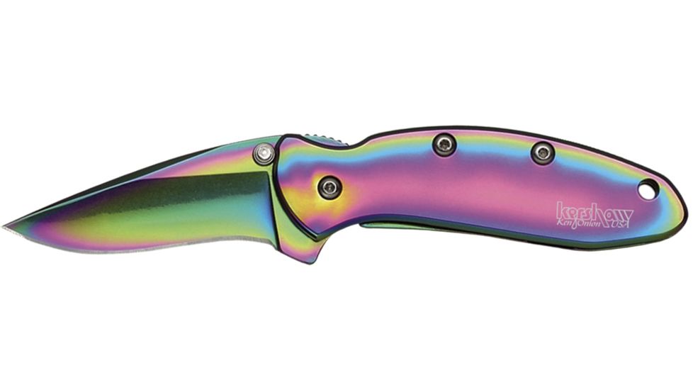 Kershaw Chive Cutting Knife, 1.93in. Blade, Plain Edge, Stainless Steel, Aluminum 1600VIBKER