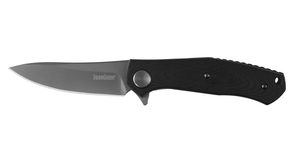 Kershaw Concierge Folding Knife, 3.25in, 8Cr13MoV, Drop Point Blade, G10, Black Handle, Box, 4020