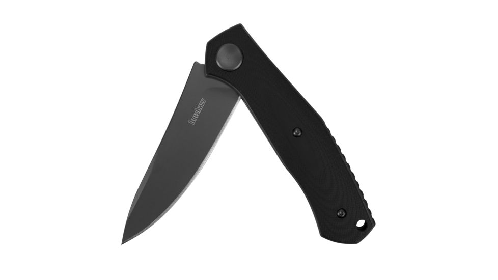 Kershaw Concierge Folding Knife, 3.25in, 8Cr13MoV, Drop Point Blade, G10, Black Handle, Box, 4020