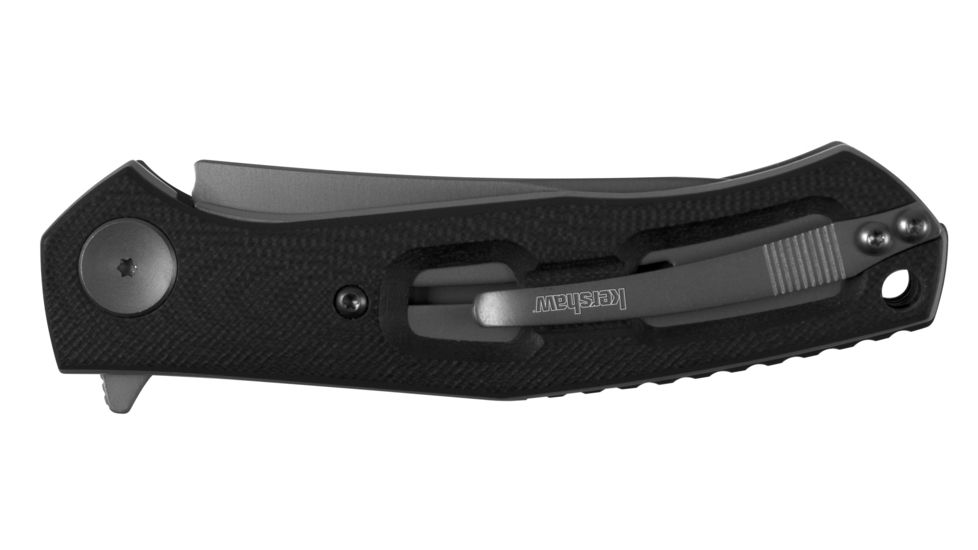 Kershaw Concierge Folding Knife, 3.25in, 8Cr13MoV, Drop Point Blade, G10, Black Handle, Box, 4020