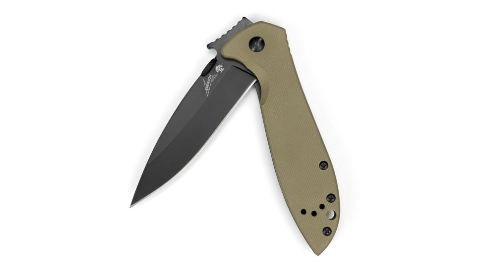 Kershaw CQC-4K Folding Knife,3.25in,Coyote Brown G-10 Textured Handle 6054BRNBLK