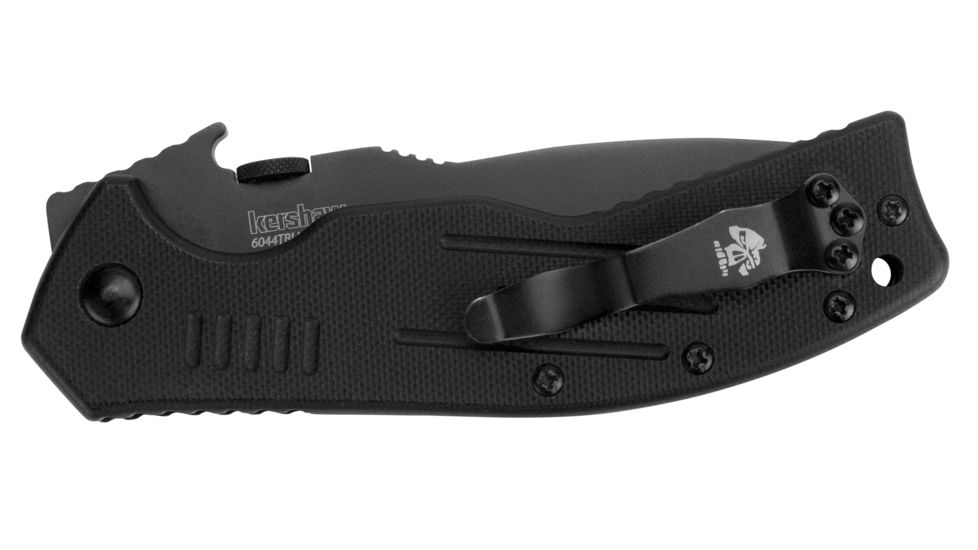 Kershaw CQC-8K Folding Knife,3.5in, Black Oxide Blade, Black G10 Handle 6044TBLK