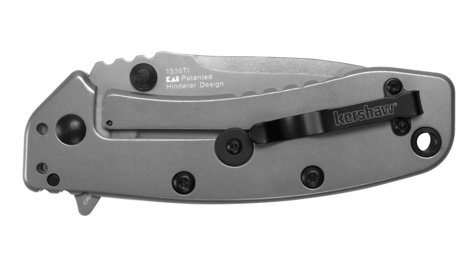 Kershaw Cryo II, Stainless Steel Handle, CarboNitride Plain K1556TI