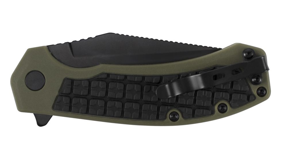 Kershaw Faultline Folding Knife, Black/Green, 8760