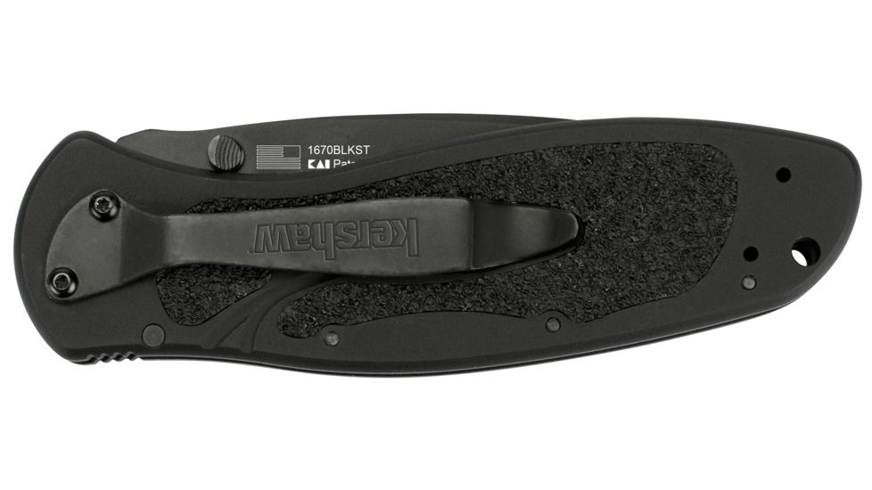 Kershaw K.O. Blur, Black Aluminum w/Trac-Tec Insert, ComboEdge K1670BLKST