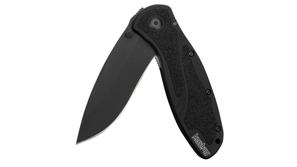 Kershaw K.O. Blur, Black Aluminum w/Trac-Tec Insert, Plain K1670BLK