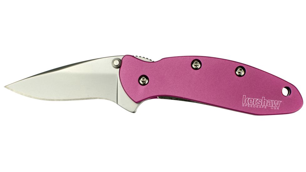 Kershaw K.O. Chive, Pink Aluminum Handle, Plain K1600PINK