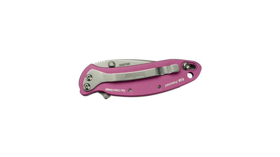 Kershaw K.O. Chive, Pink Aluminum Handle, Plain K1600PINK