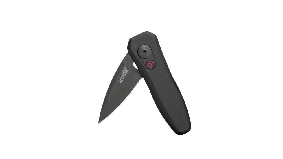 Kershaw Launch 4 Automatic Folding Knife, 1.9in CPM 154 Spear Point Blade, Cerakote Finish, Black Aluminum Handle, 7500BLK