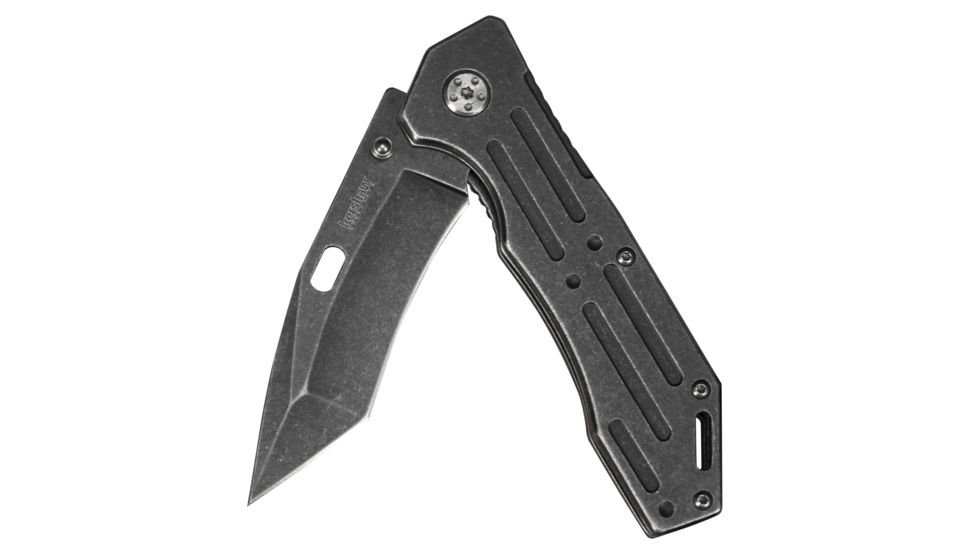 Kershaw Lifter Tanto Folding Knife,3.5in, Blackwash Steel Handle 1302BW