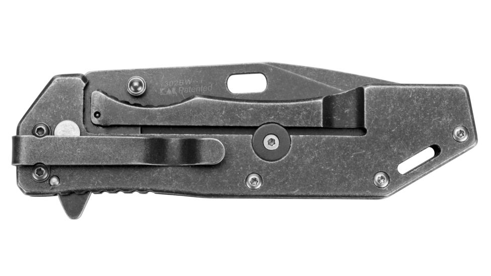 Kershaw Lifter Tanto Folding Knife,3.5in, Blackwash Steel Handle 1302BW