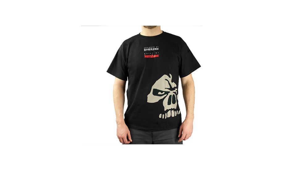 Kershaw Men's Emerson-Tshirt, Black, Short Sleeve TSHIRTEMERSONBUILTM