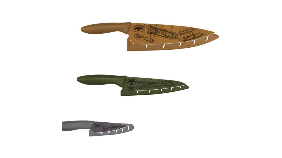 Kershaw Pkhd Dc Kitchen Knives Set, Coated Carbon Stainless Blades, Molded Resin Handles, Duck Call Technical Spec, DHKS0310