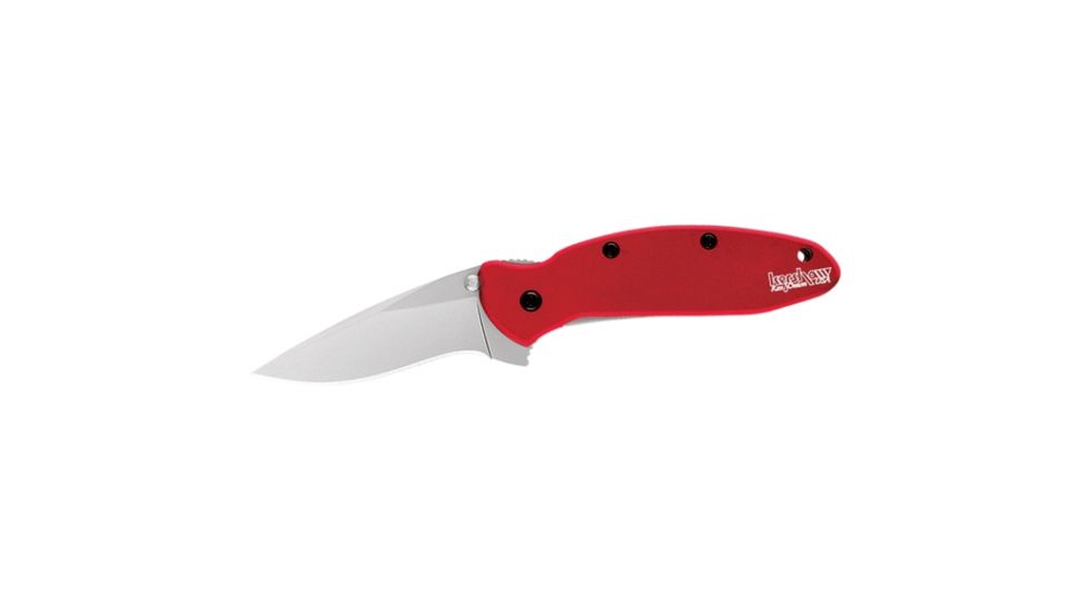 Kershaw Scallion Cutting Knife, 2.28in. Blade, Partially Serrated, Stainless Steel 1620RDKER