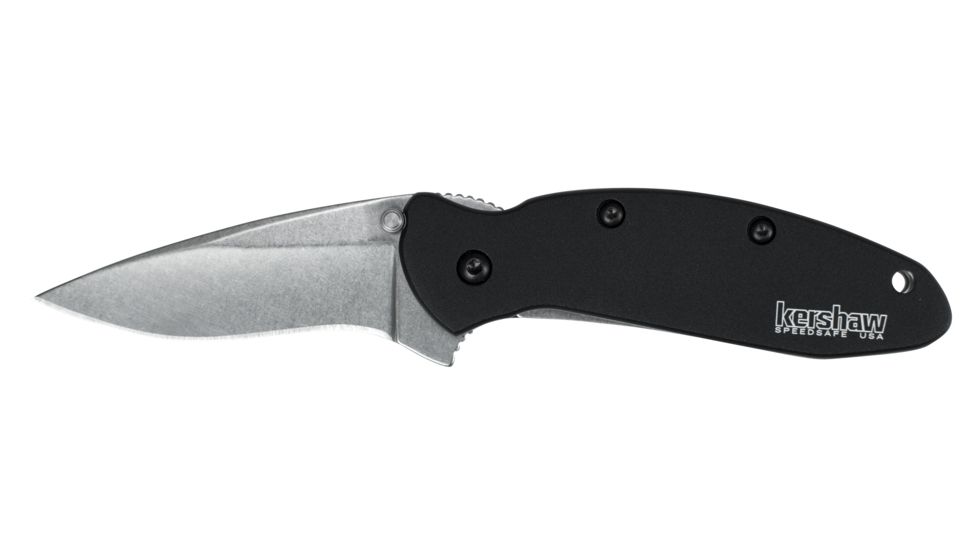 Kershaw Scallion Knife, Black, 1620SWBLK