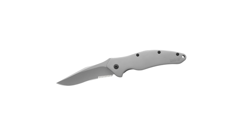 Kershaw Shallot Cutting Knife, 3.50in. Blade, Partially Serrated, Stainless Steel 1840STKER