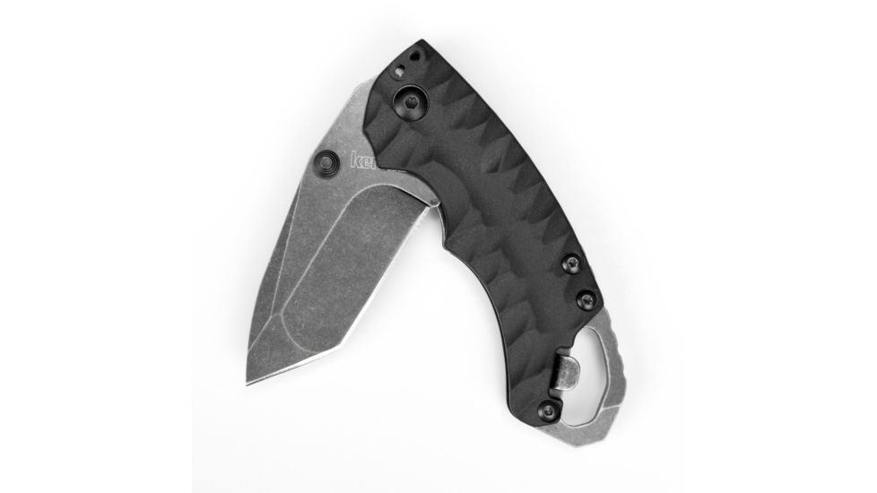 Kershaw Shuffle II Folding Knife, 2.6 in, 8Cr13MoV, Blackwash, Tanto Blade, Glass-Filled Nylon, Black Handle, 8750TBLKBW