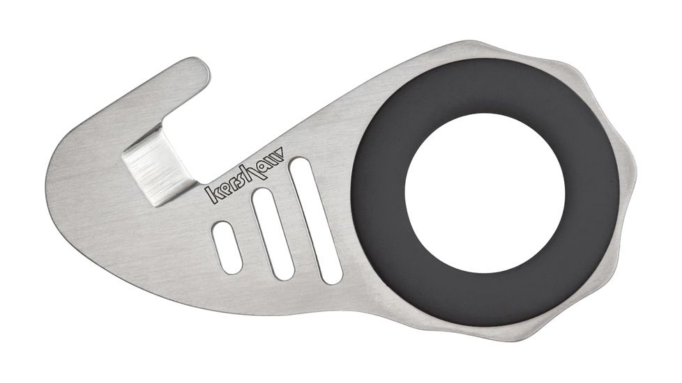 Kershaw Zip-It Guthook, Silver-Black, 3 5/8in. KS2520