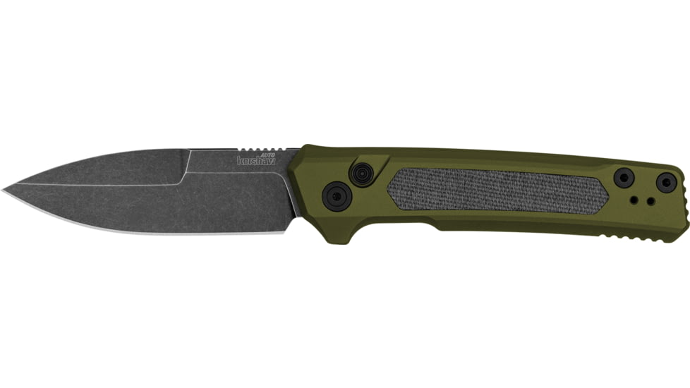 Kershaw Launch 22 Automatic Folding Knife, 3.45in, CPM MagnaCut Steel, Spear Point Blade, Aluminum, OD Green Handle, 7205