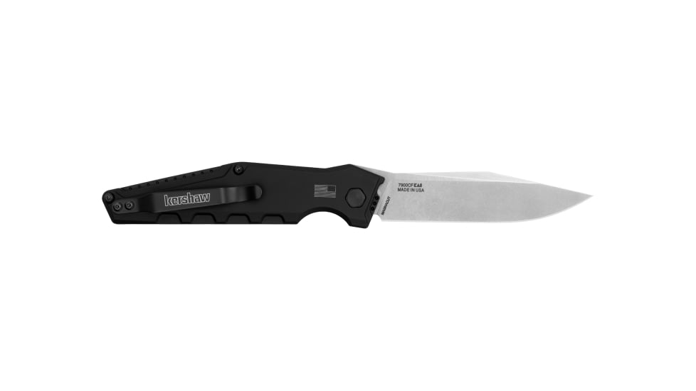 Kershaw Launch 7 Automatic Folding Knife, 7in, CPM 154, Drop Point, Aluminum Gray Handle, 7900CF
