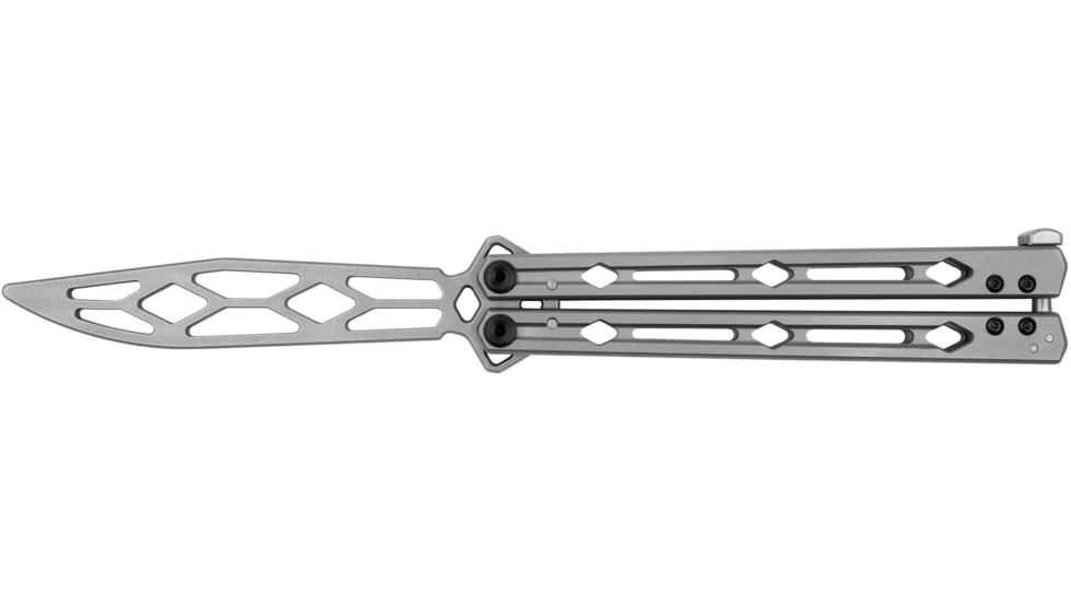 Kershaw Lucha - Trainer Knife, 4.6in, 14C28N Stainless Steel Blade, Silver Handle, 5150TR