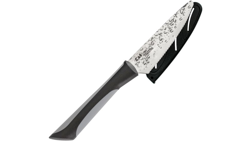 Kershaw Luna Citrus Knife 4 Fixed Blade Knife, 4in, Stainless Steel, Mirror Polish, AB7076