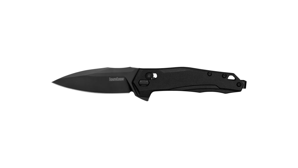 Kershaw Monitor Folding Knife, 3.00in, D2, Spear Point Blade, Glass-Filled Nylon, Black Handle, 2041