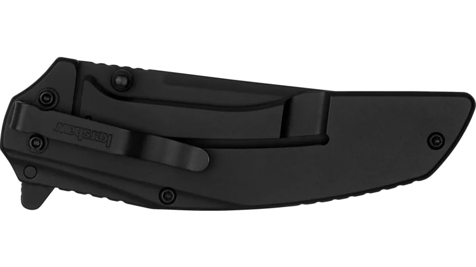 Kershaw Outright Assisted Opening Folding Knife, 3 in, 8Cr13MoV, Trailing Point Blade, G10, Black Handle, 8320BLKST