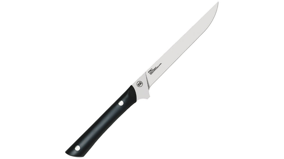 Kershaw 6in Professional Flexible Fillet Knife, 6in Satin Finish AUS-6M Stainless Fillet Blade, Black POM Handle, HT7081