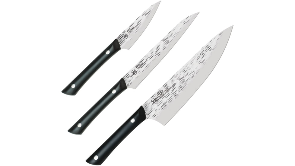 Kershaw Professional Kitchen Set Kitchen Knives, Black, HTS0370