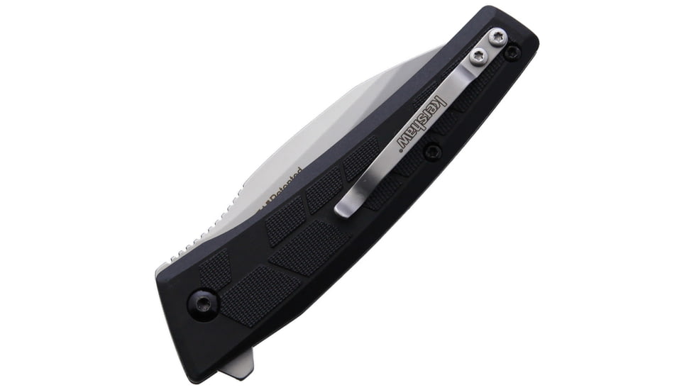 Kershaw Rhetoric Linerlock Assisted Opening Folding Knife, 3 in, Stainless Steel, Drop Point, Glass-Filled Nylon, Black Handle, 1342X