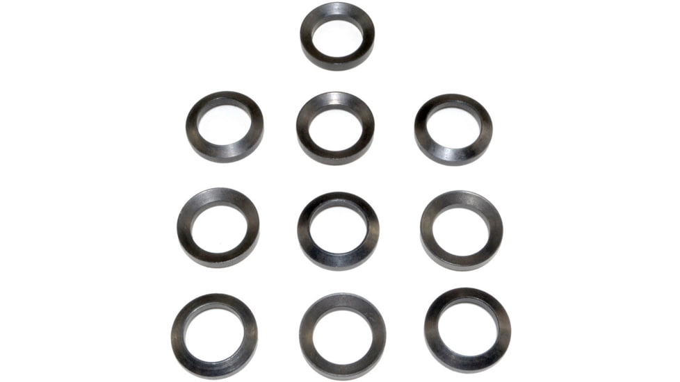 Kexuan 1/2x28 AR-15 Steel Crush Washer, 10 Pack, .223, Black, MZCW01-10