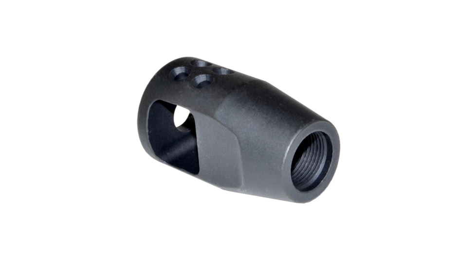 Kexuan 1/2x28 Muzzle Brake for AR-15 .223/5.56 NATO, Black Steel, MZ-06S-01-B