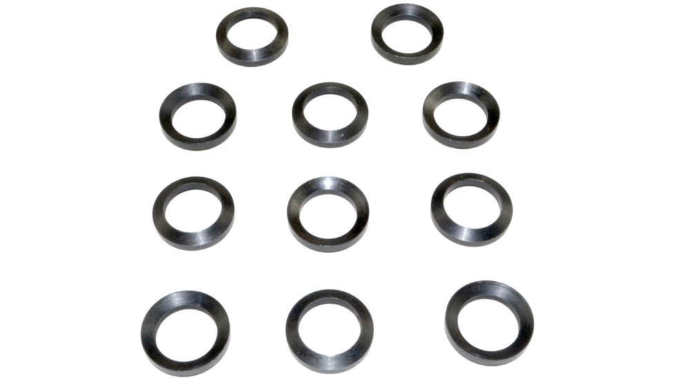 Kexuan .450 Bushmaster Crush Washer Set, 10 Piece, 11/16x24, Silver, MZCW06S-10