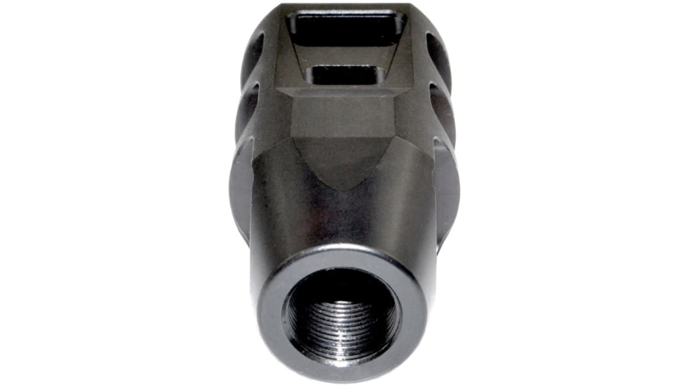 Kexuan Muzzle Brake 11/16x24, Steel, Black, For .450 Bushmaster Or Bull Barrel Thread, Black, MZ-18-07-B
