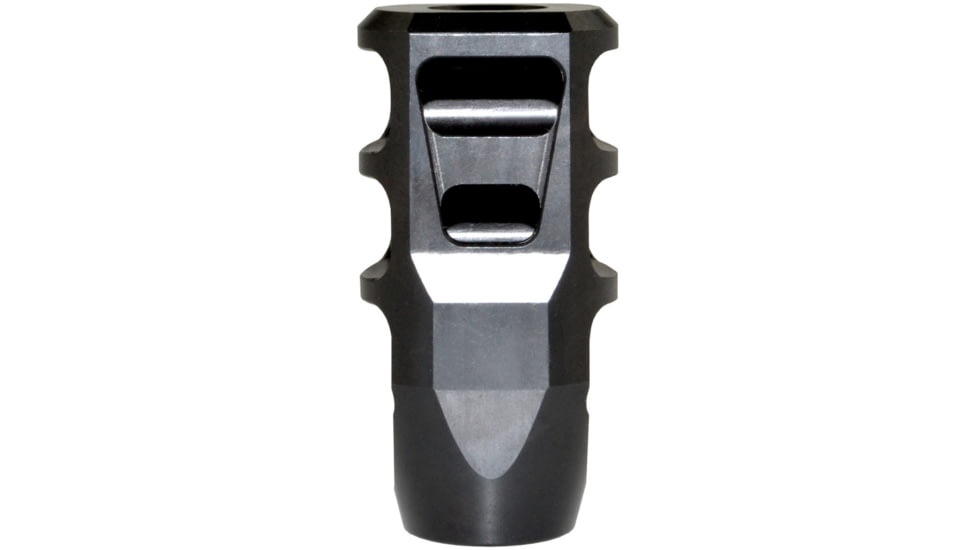 Kexuan Muzzle Brake 11/16x24, Steel, Black, For .450 Bushmaster Or Bull Barrel Thread, Black, MZ-18-07-B