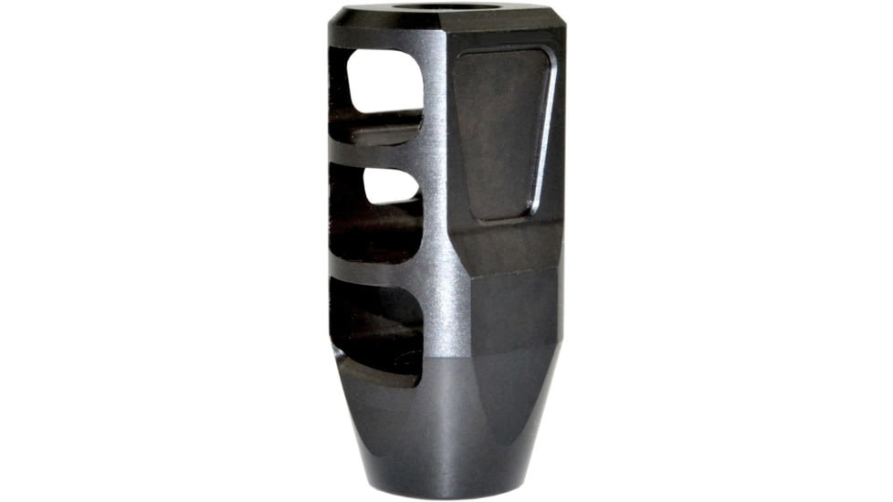 Kexuan Muzzle Brake 11/16x24, Steel, Black, For .450 Bushmaster Or Bull Barrel Thread, Black, MZ-18-07-B