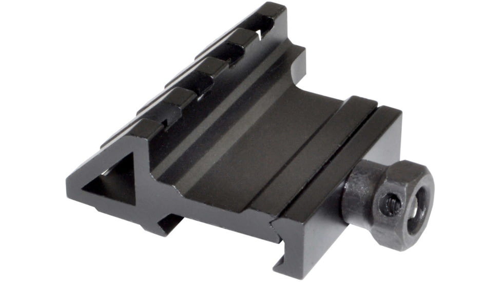 Kexuan 46 Degree Offset Picatinny 4 Slot Rail Mount, Black, 1.77, MOFAR