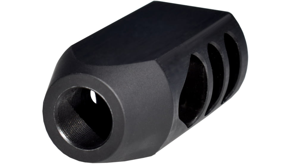 Kexuan .450 Bushmaster Competition Grade Muzzle Brake, 11/16x24, Steel, Black, MZ-07-07-B
