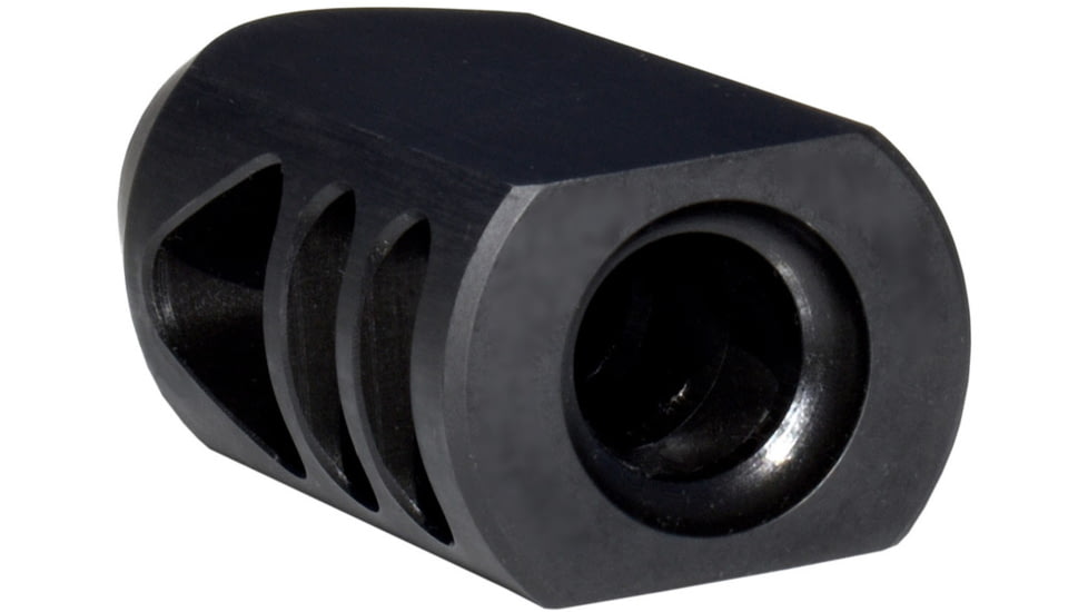 Kexuan .450 Bushmaster Competition Grade Muzzle Brake, 11/16x24, Steel, Black, MZ-07-07-B