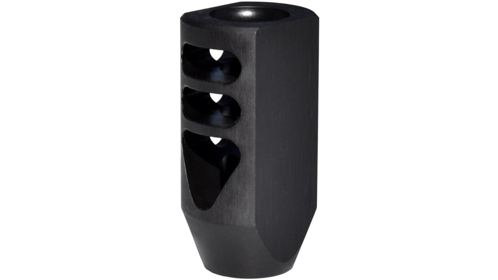 Kexuan .450 Bushmaster Competition Grade Muzzle Brake, 11/16x24, Steel, Black, MZ-07-07-B